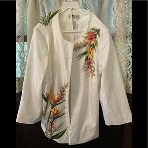 DRAPERS & DAMONS Embroidered Jacket Size M